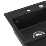 Lääne graniidist valamu must dots