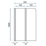 Badewanneaufsatz klappbar Rea Agat-2 80