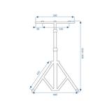 Halogen LED budowlany na statywie 2x30W RSL001-30N