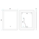 LED seinapeegel 60x80cm SAB-3451