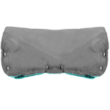 Mufka ocieplana na wózek dziecięcy - Szaro-miętowa