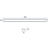 Panel LED 60cm Biały 18W