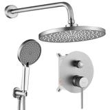 Душевой комплект Rea Lungo Stripe Nickel Brush + BOX