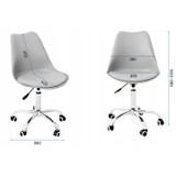 Krzesło Biurowe z poduszką Jasno Szare