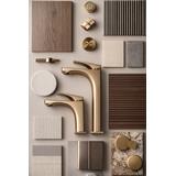 Bathroom faucet Rea Joe Brush Gold High