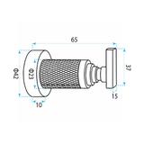 Bathroom hook 81304 Rivo Brush Gold