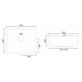 Kухонная мойка Nels grey