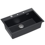 Granite sink MARC 110 WORKSTATION Black