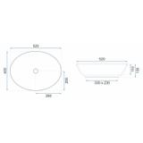 Vasque à poser Rea Margot White/Gold