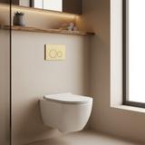Toilet Flush Button Rea I K011A-Q Gold Brush