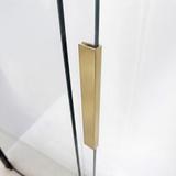 Paravento vasca scorrevole REA Dario Brush Gold 100