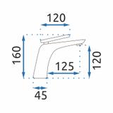 REA JAGER Black Zems zems izlietnes maisītājs