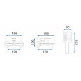 REA Urban vannas maisītājs melns