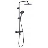 Rea Lungo dušikomplekt must koos termostaadiga