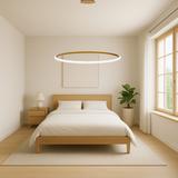 Lampa wisząca LED LHJ005-CP 60cm ZŁOTA SZCZOTKOWANA