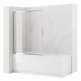 Badekarsskærm skydedør Rea Dario Chrome  80