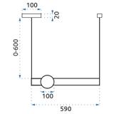 Deckenlampe LED white gold APP478-CP