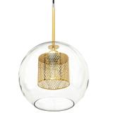 Lampa wisząca szklana loft APP554-1CP 20cm Złota