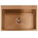 Edelstahlspüle Liam BRUSH COPPER