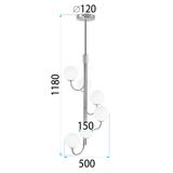 Hängelampe APP1585-6CP Gold