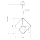 Deckenlampe APP1017-1CP