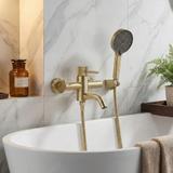 Vanová baterie Rea Lungo Stripe Gold  Brush