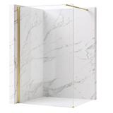Shower screen Rea Flexi Transparent / Brush Gold 80