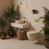 Umywalka nablatowa Rea DUO Caffe Latte Matt