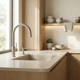 Dozownik zlewozmywakowy do płynu Rea DEX Nikiel Szczotkowany