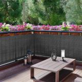 OSŁONA BALKONOWA SZARA 1X6M PE