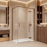Shower enclosure Rea Bruno 120x90 Brush Copper