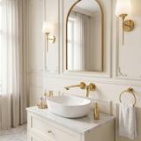 Mitigeur de lavabo encastrable REA VISION Gold + BOX