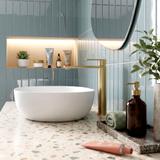 Fürdőszobai csaptelep Rea Hunter Brush Gold High