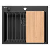 évier en granit KURT 110 WORKSTATION Black