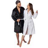 Γυναικείο μπουρνούζι Sharon White με διακόσμηση size S/M