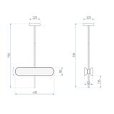 Lampe LED APP832-CP GOLD