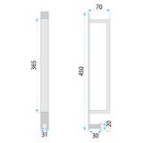 Yksivartinen kylpyhuoneripustin Brush Gold