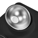 Metalowe Miski Dla Psa lub Kota z Antypoślizgową Matą Czerń PJ-086