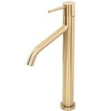 REA LEVEL izlietnes jaucējkrāns Brushed Gold High Brush