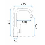 Kuhinjski mešalnik Rea Polo Chrome