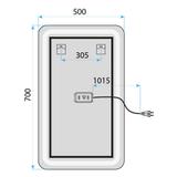 Oglindă LED MARLO 80X60