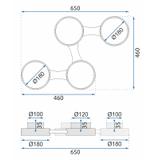 Deckenlampe Black APP527-4C