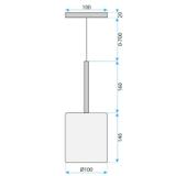 Deckenleuchte APP1703-1CP GREY C