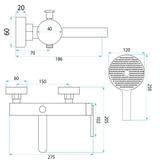 Bath faucet REA Grace Titan