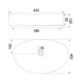 Countertop Basin Rea Joana 65
