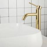 Bathroom faucet Rea Lungo L.Gold High