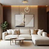 LED-Hängeleuchte G072-3CPR Gold