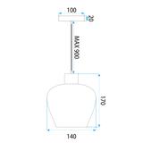 Deckenlampe boho APP1591-1CP