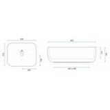 Vasque à poser Rea Demi Mini Aiax Shiny