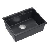 évier en granit Logan 100 Black Metallic